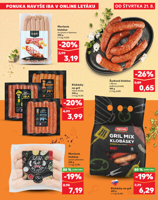 Kaufland 21.8. - 27.8. - Kaufland Svidník