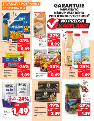 Kaufland 21.8. - 27.8. - Kaufland Svidník