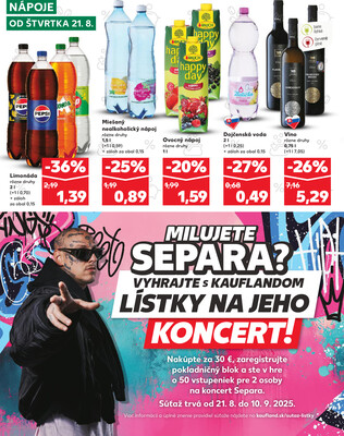 Kaufland 21.8. - 27.8. - Kaufland Svidník