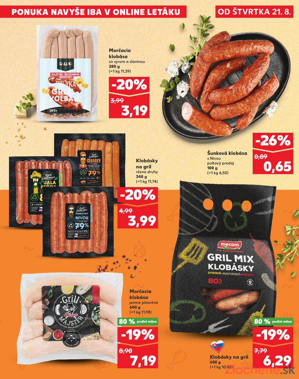 Leták Kaufland - Kaufland 21.8. - 27.8. - Kaufland Michalovce (Humenská cesta) - strana 21