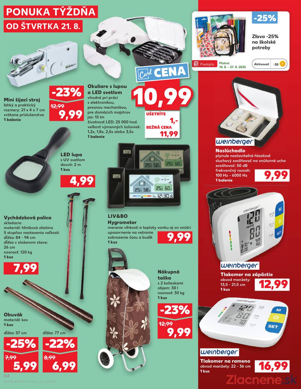 Leták Kaufland - Kaufland 21.8. - 27.8. - Kaufland Prievidza - strana 64
