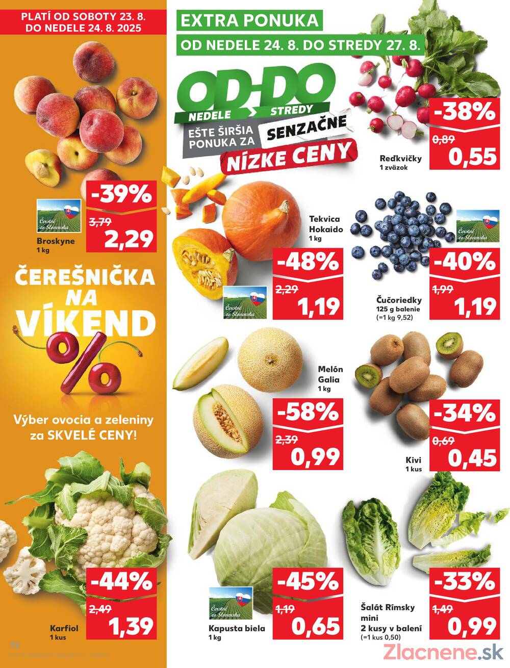 Leták Kaufland - Kaufland 21.8. - 27.8. - Kaufland Trnava - Nová ul. - strana 72