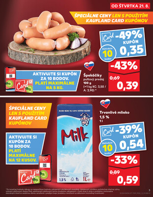 Kaufland 21.8. - 27.8. - Kaufland Topoľčany