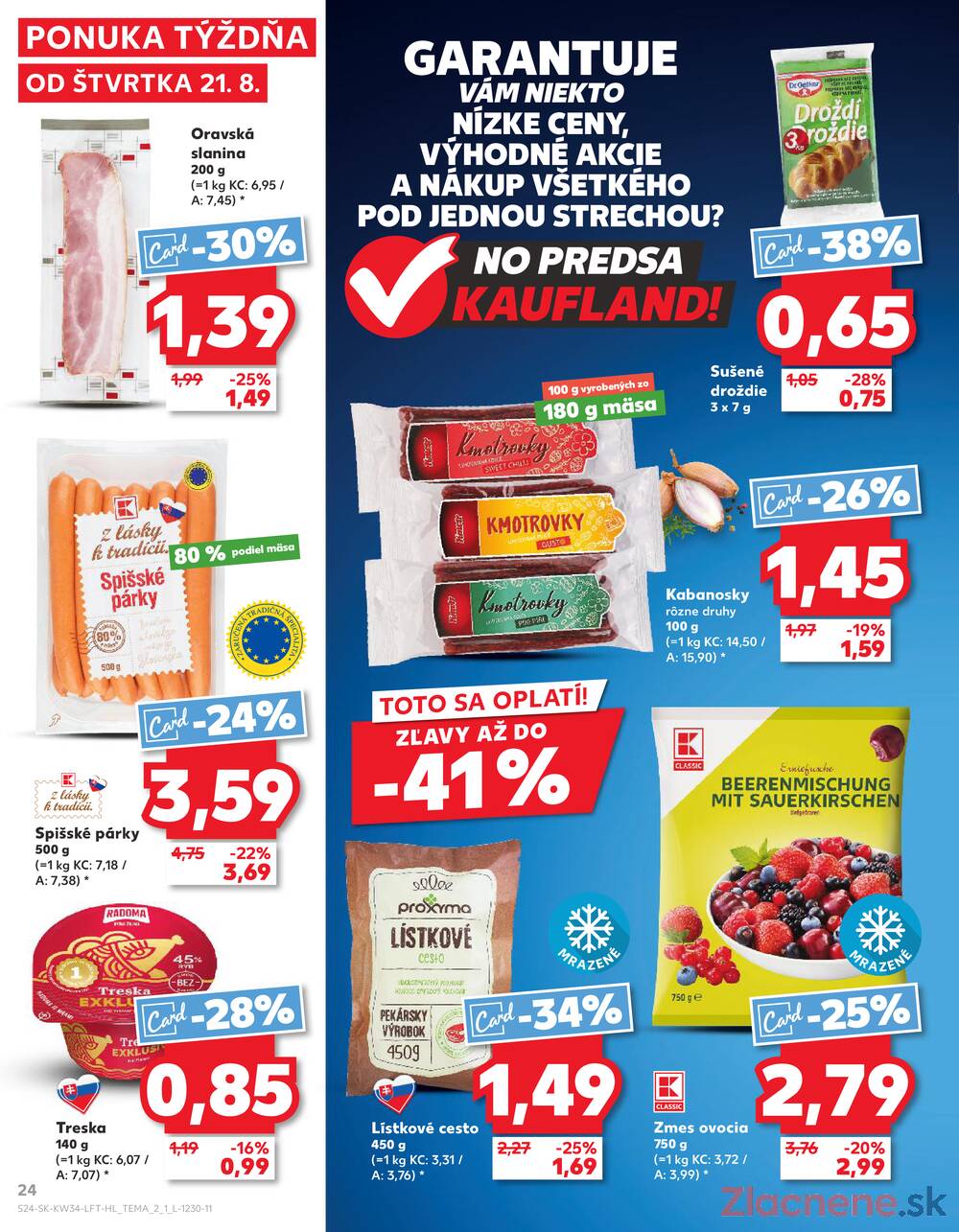 Leták Kaufland - Kaufland 21.8. - 27.8. - Kaufland Senica - strana 24