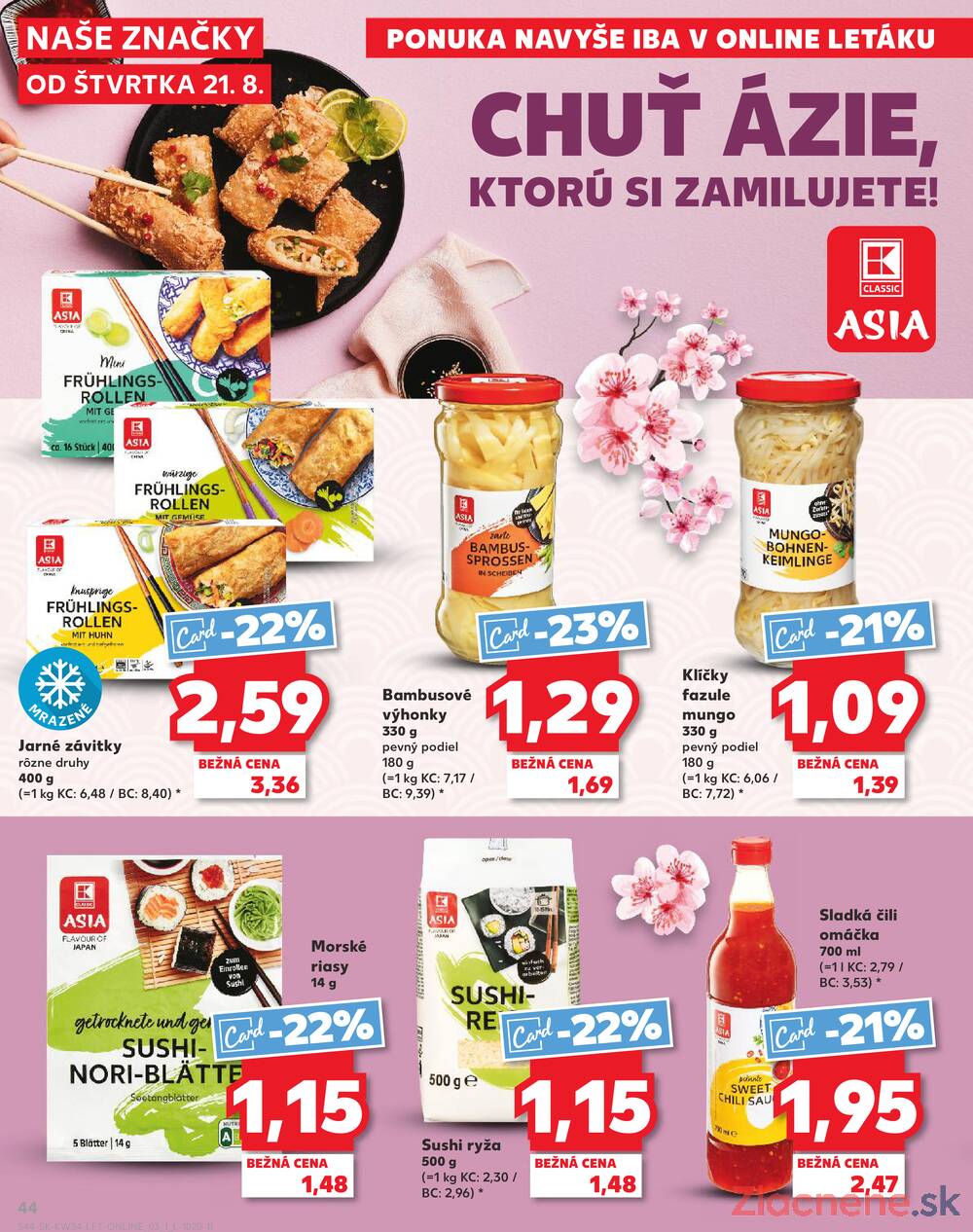Leták Kaufland - Kaufland 21.8. - 27.8. - Kaufland Košice - Popradská  - strana 44