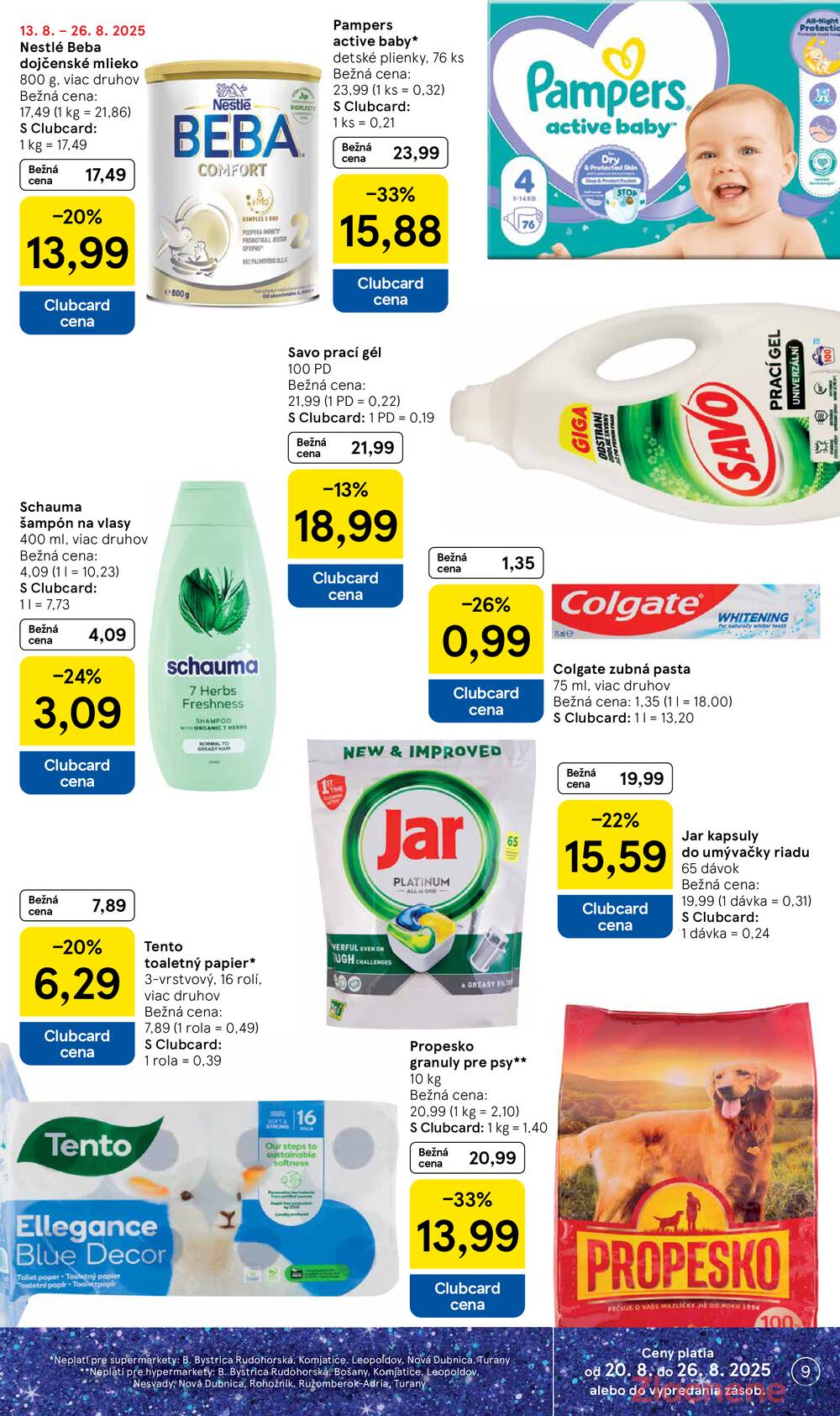 Leták Tesco - Tesco supermarkety od 20.8. do 26.8.2025 - strana 9