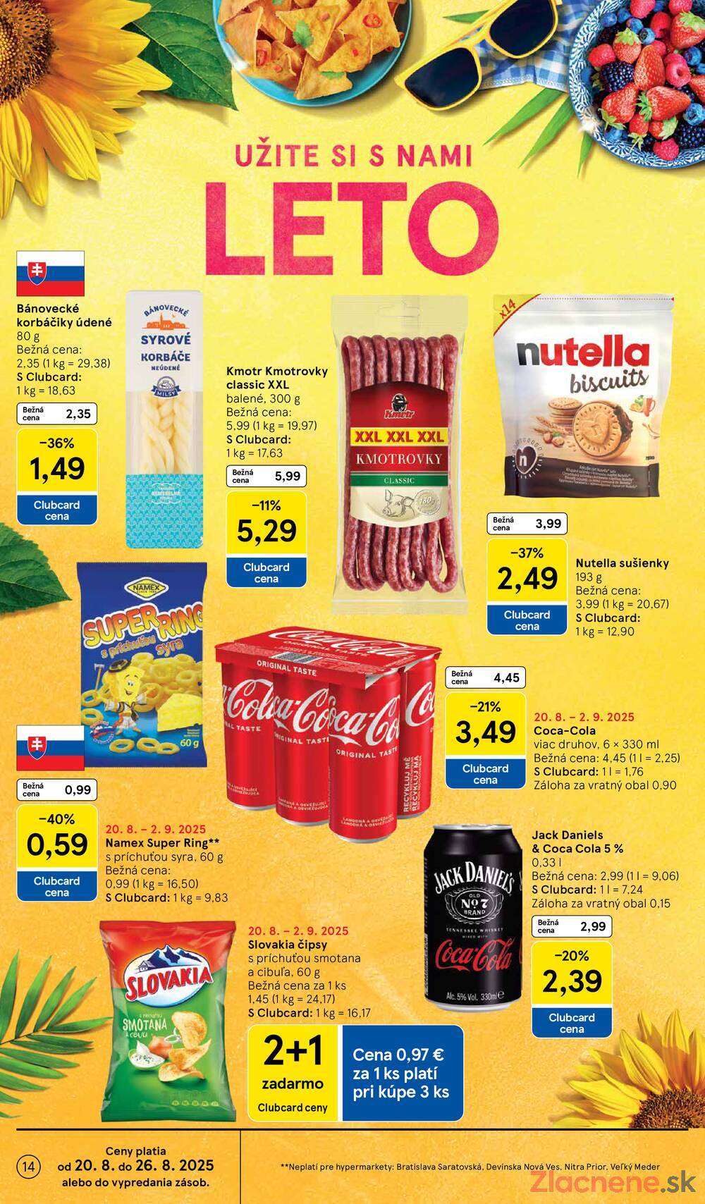 Leták Tesco - Tesco malé hypermarkety od 20.8. do 26.8.2025 - strana 14 Leták Tesco - Tesco malé hypermarkety od 20.8. do 26.8.2025 - strana 14