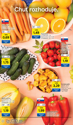 Tesco malé hypermarkety od 20.8. do 26.8.2025