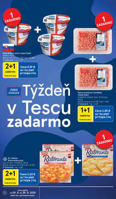 Tesco malé hypermarkety od 20.8. do 26.8.2025