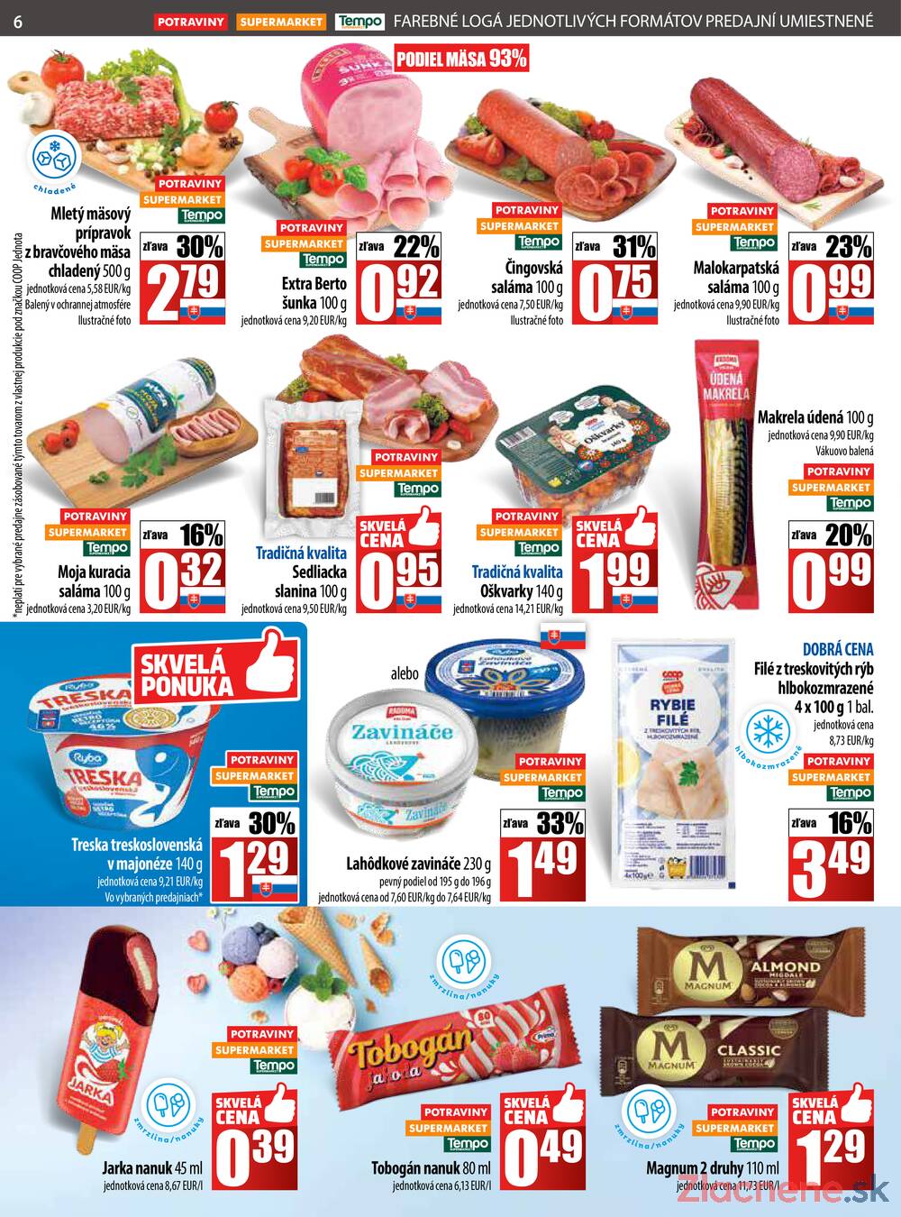 Leták COOP Jednota Slovensko - COOP do 27.8. - strana 6