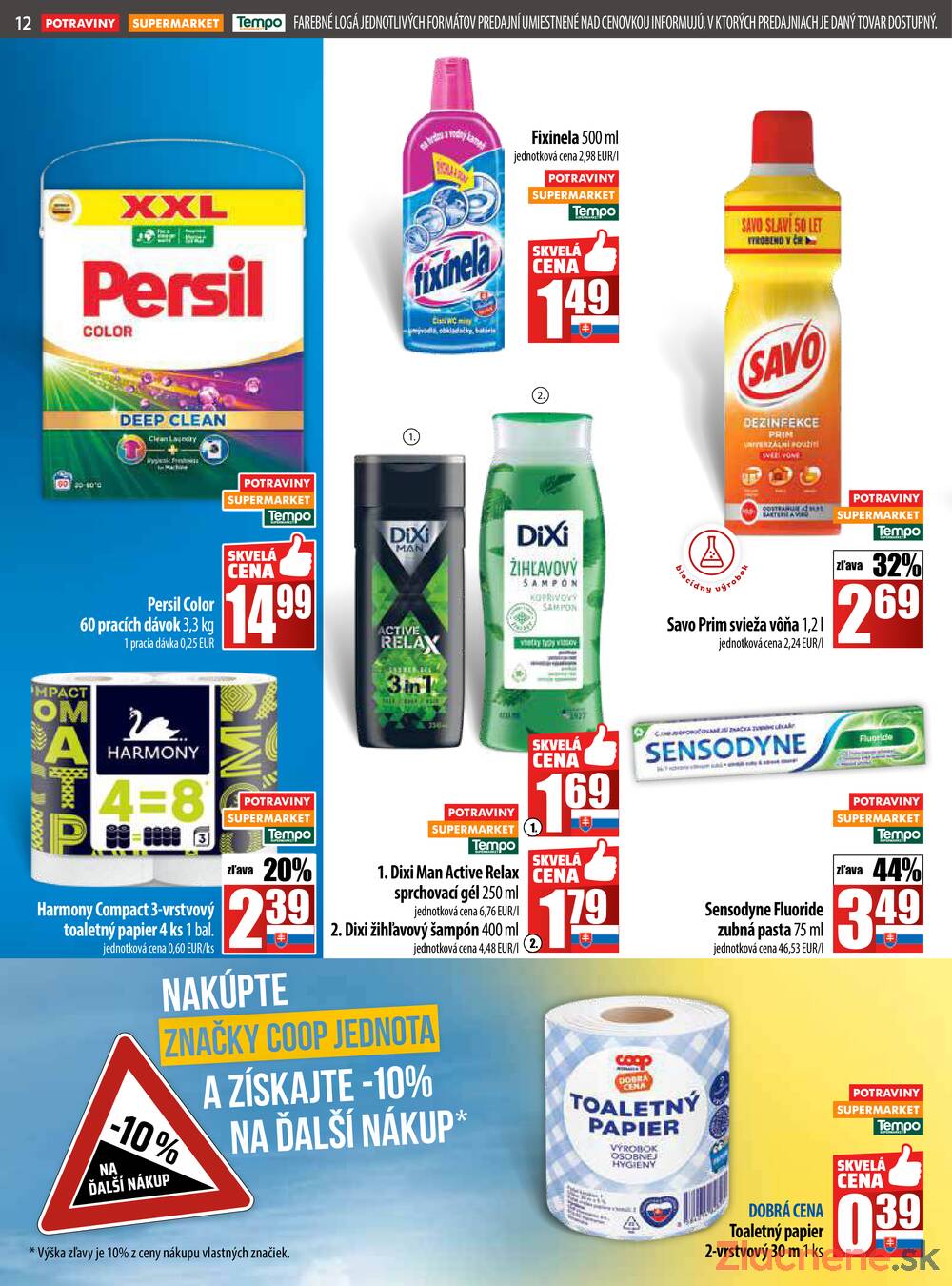 Leták COOP Jednota Slovensko - COOP do 27.8. - strana 12