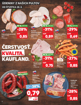 Kaufland 28.8. - 3.9. - Kaufland Rožňava