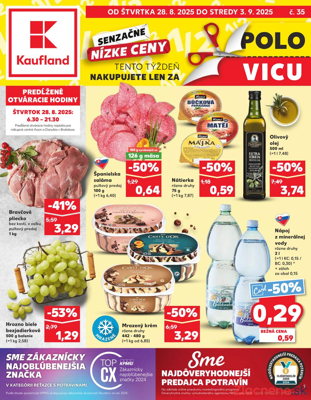 Leták Kaufland - Kaufland 28.8. - 3.9. - Kaufland - Pezinok-Grinava - strana 1
