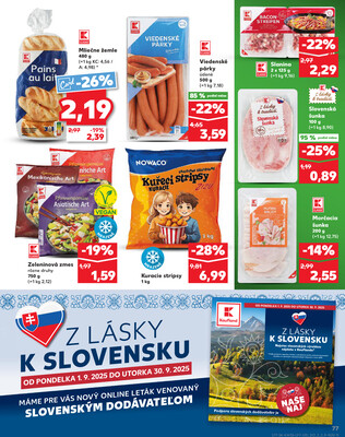 Kaufland 28.8. - 3.9. - Kaufland Topoľčany