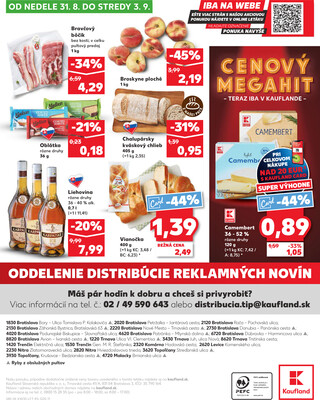 Kaufland 28.8. - 3.9. - Kaufland Topoľčany