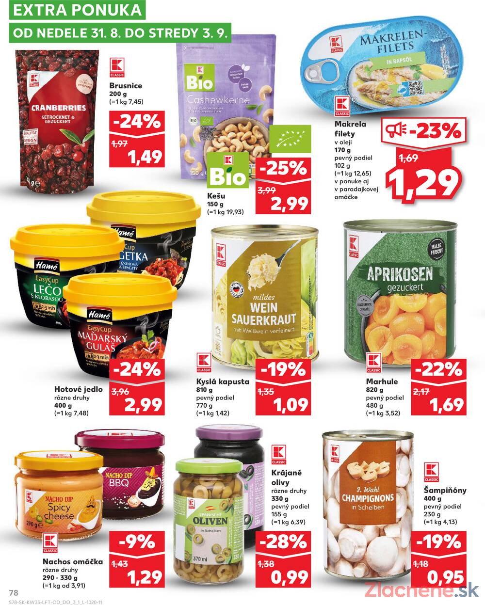 Leták Kaufland - Kaufland 28.8. - 3.9. - Kaufland Malacky - strana 78