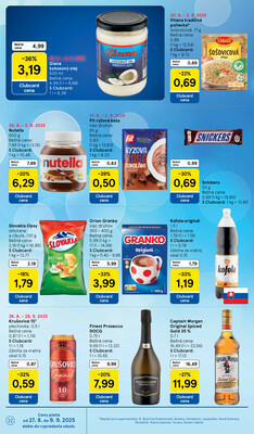 Tesco supermarkety od 27.8. do 2.9.2025