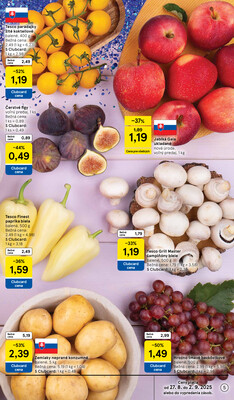 Tesco malé hypermarkety od 27.8. do 2.9.2025