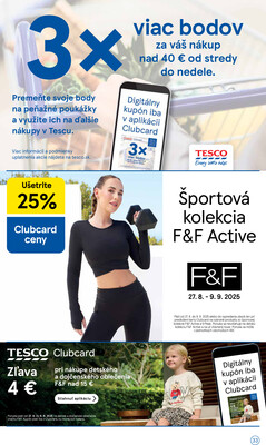 Tesco malé hypermarkety od 27.8. do 2.9.2025