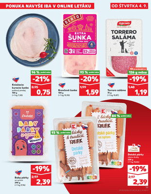 Kaufland 4.9. - 10.9. - Kaufland Detva