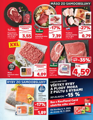 Kaufland 4.9. - 10.9. - Kaufland Michalovce
