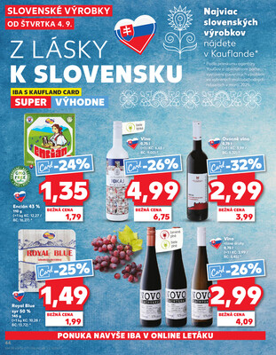 Kaufland 4.9. - 10.9. - Kaufland Michalovce