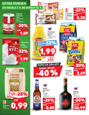 Kaufland 4.9. - 10.9. - Kaufland Michalovce