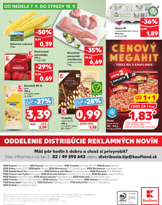 Kaufland 4.9. - 10.9. - Kaufland Dubnica nad Váhom