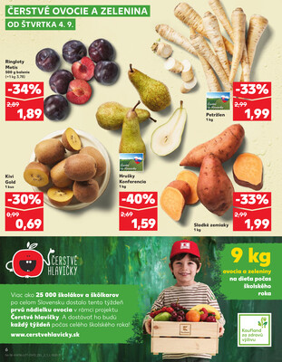 Kaufland 4.9. - 10.9. - Kaufland Kežmarok