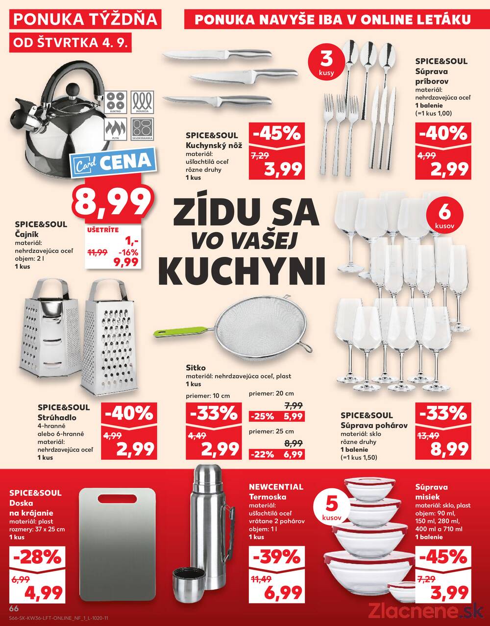 Leták Kaufland - Kaufland 4.9. - 10.9. - Kaufland Poprad - Jiřího Wolkera - strana 66