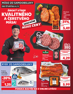 Kaufland 4.9. - 10.9. - Kaufland Poprad - Jiřího Wolkera