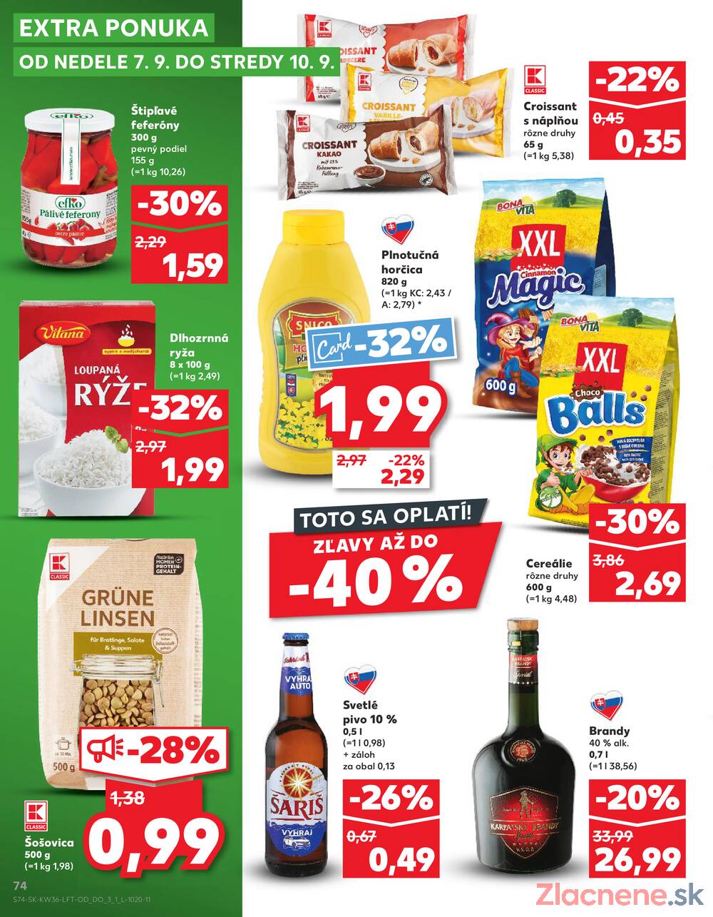 Leták Kaufland - Kaufland 4.9. - 10.9. - Kaufland Bratislava - Rača - strana 74