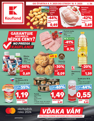 Leták Kaufland 4.9. - 10.9. - Kaufland Čadca