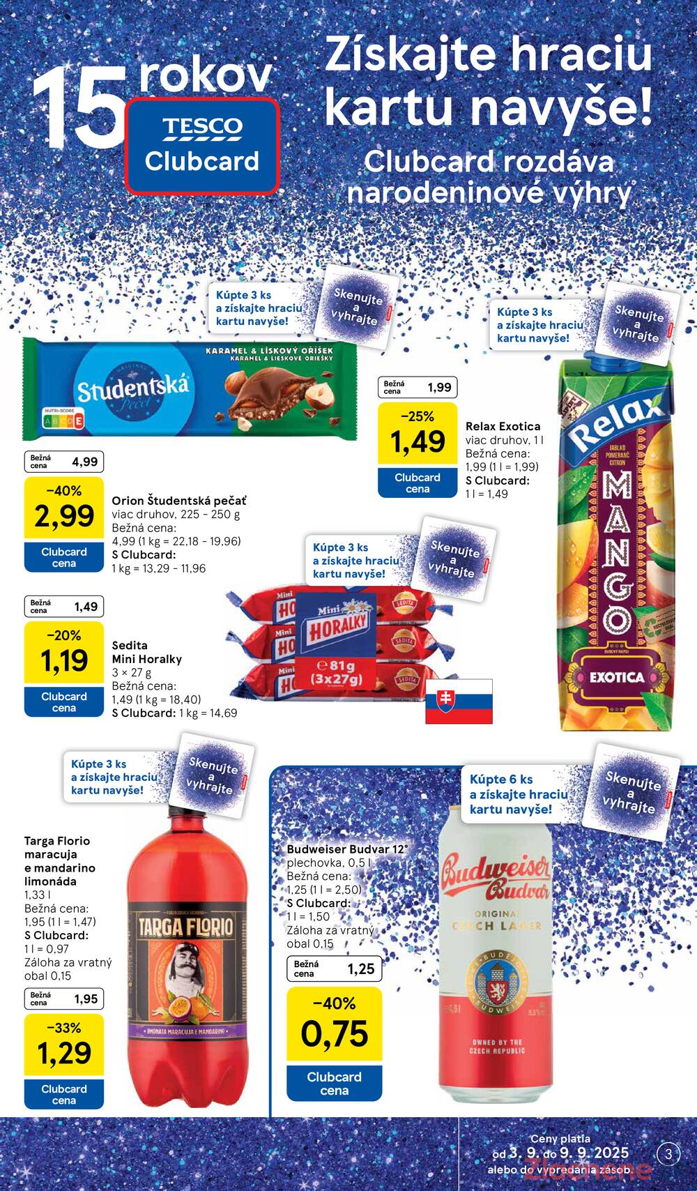 Leták Tesco - Tesco supermarkety od 3.9. do 9.9.2025 - strana 3