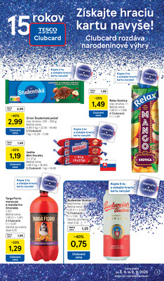 Tesco malé hypermarkety od 3.9. do 9.9.2025