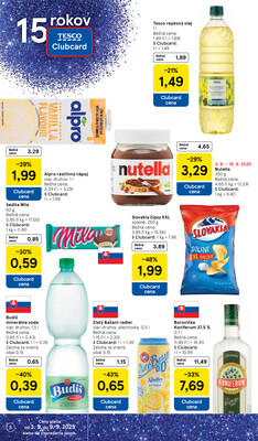 Tesco malé hypermarkety od 3.9. do 9.9.2025