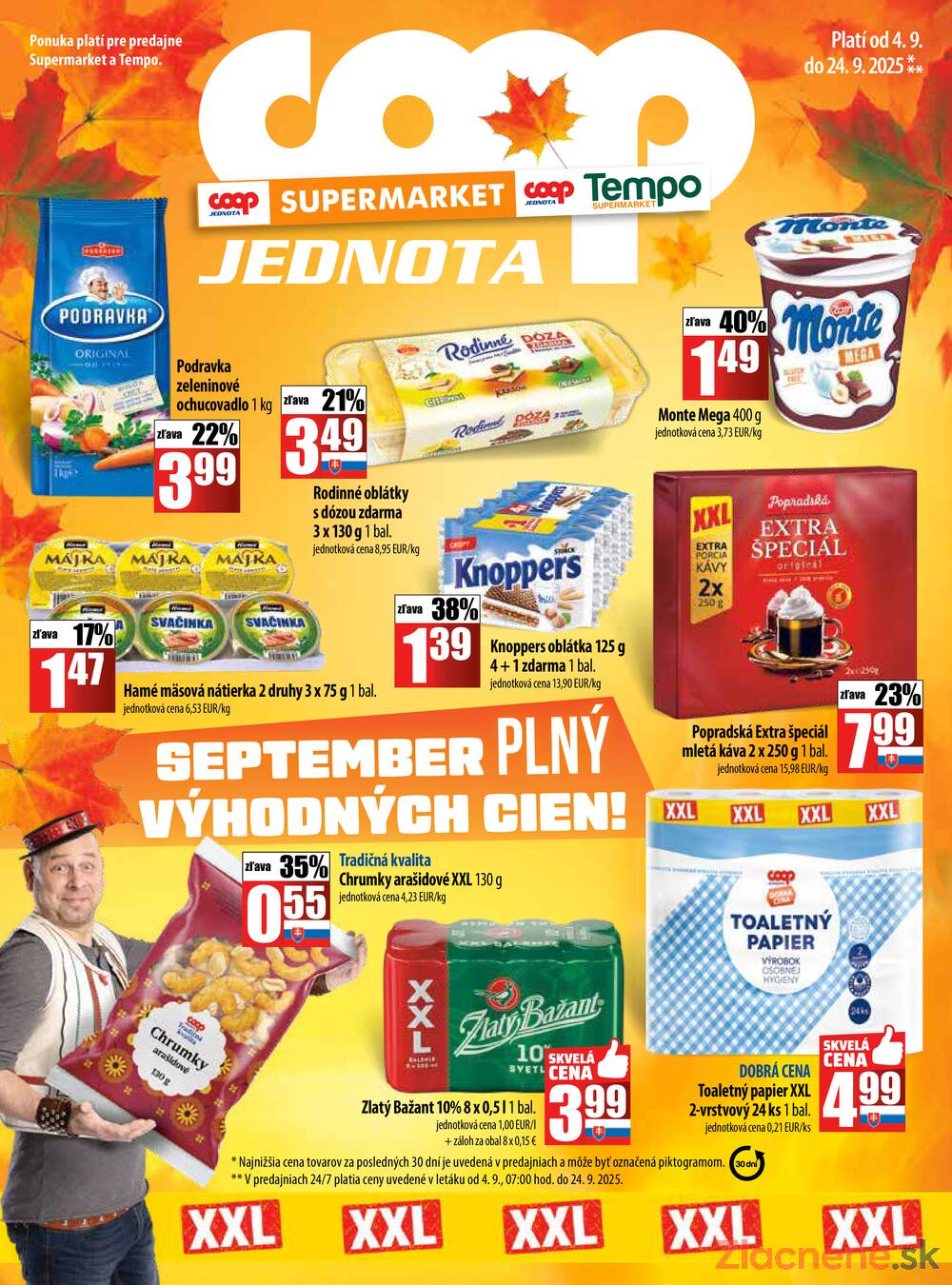 Leták COOP Jednota Slovensko - COOP do 24.9. - strana 1