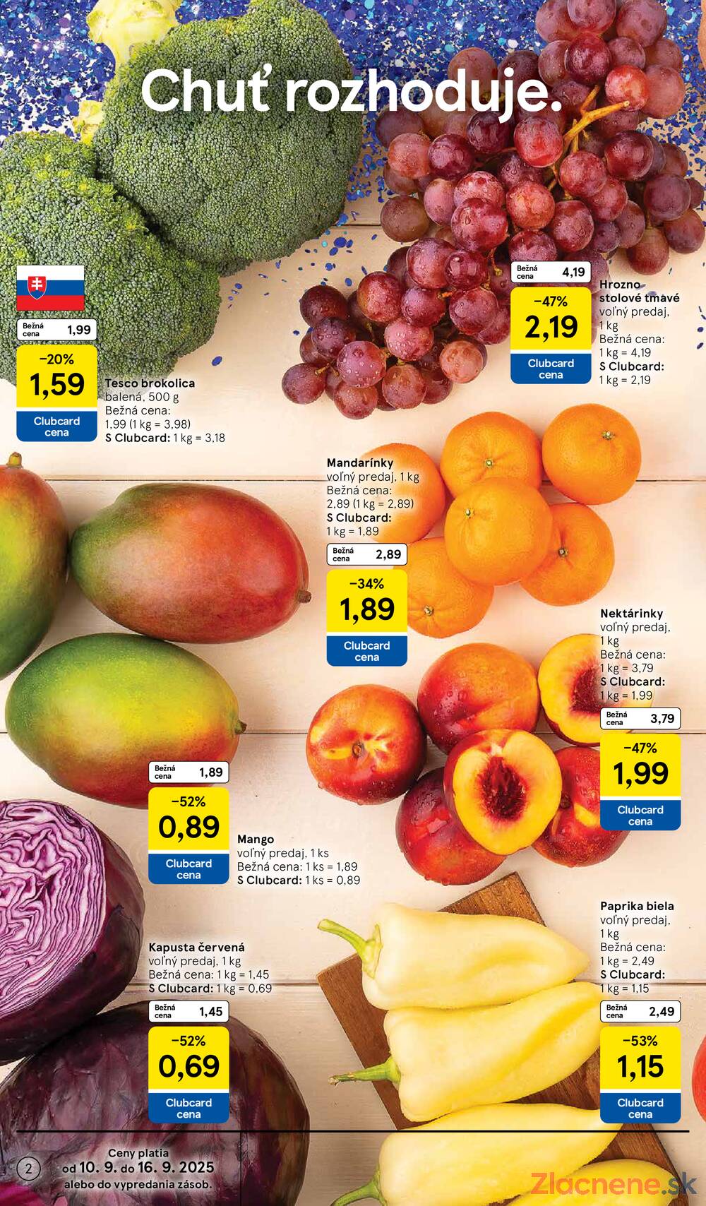 Leták Tesco - Tesco supermarkety od 10.9. do 16.9.2025 - strana 2 Leták Tesco - Tesco supermarkety od 10.9. do 16.9.2025 - strana 2
