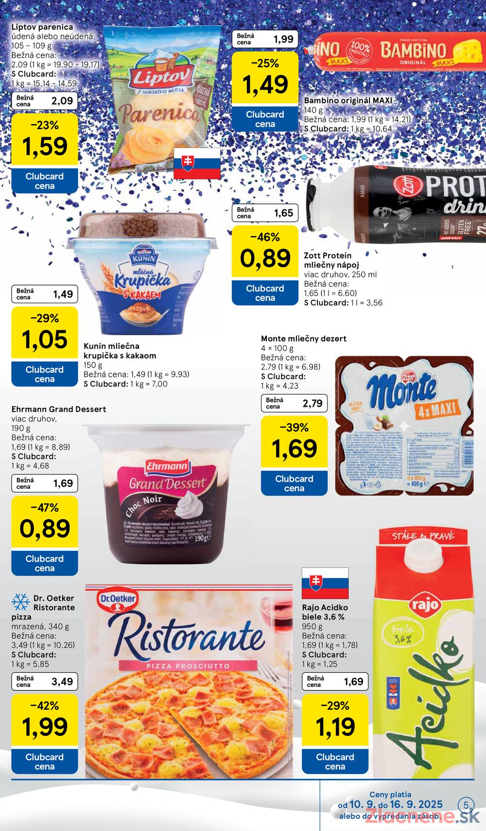 Leták Tesco - Tesco supermarkety od 10.9. do 16.9.2025 - strana 5 Leták Tesco - Tesco supermarkety od 10.9. do 16.9.2025 - strana 5
