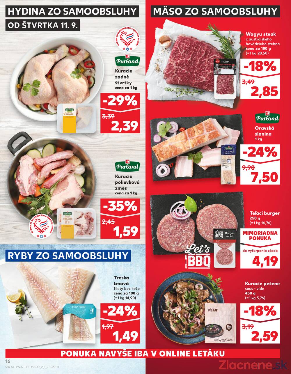Leták Kaufland - Kaufland 11.9. - 17.9. - Kaufland Sabinov - strana 16