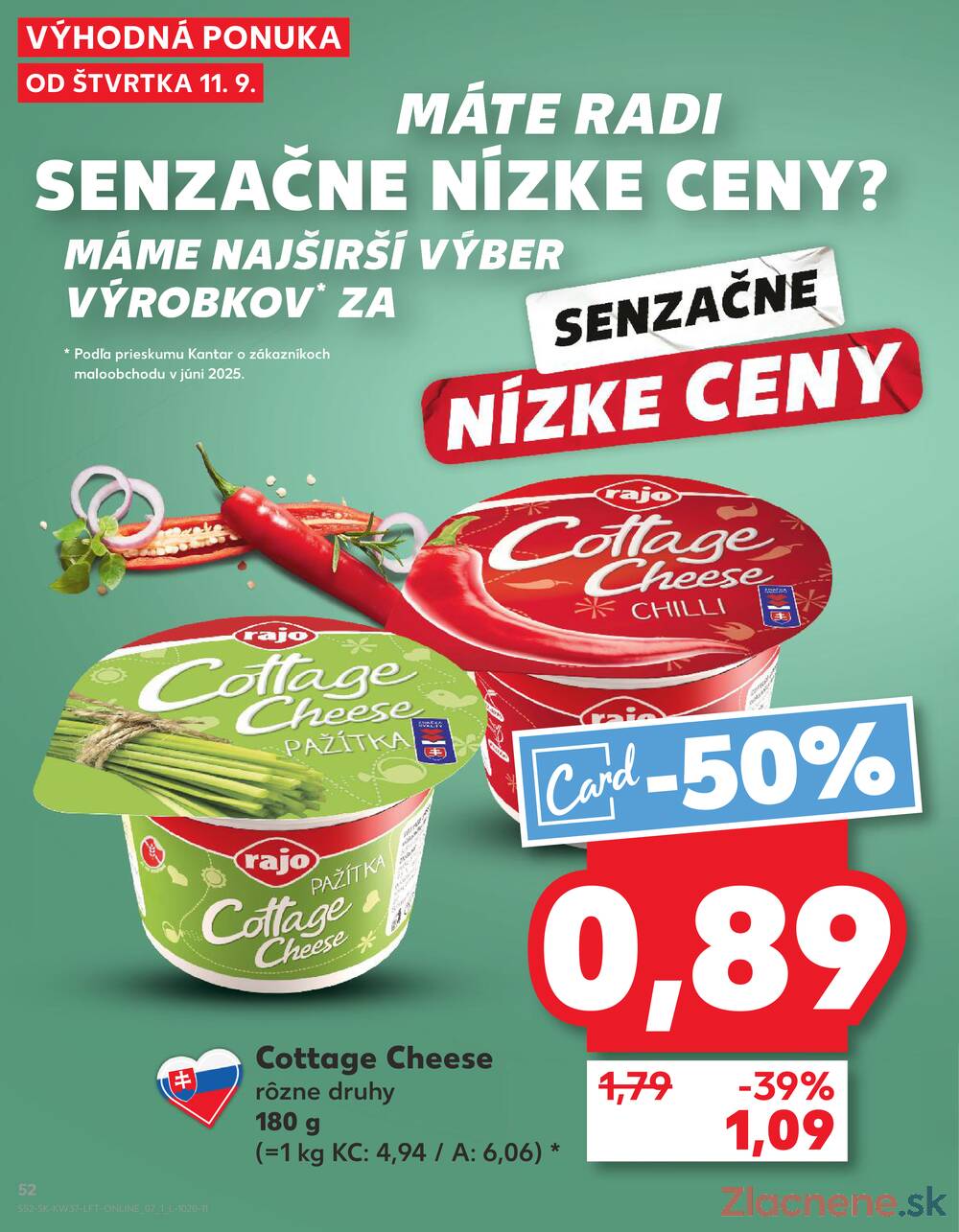 Leták Kaufland - Kaufland 11.9. - 17.9. - Kaufland Veľký Meder - strana 52