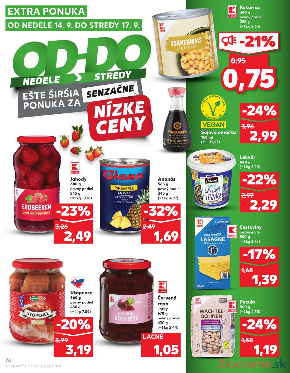 Leták Kaufland - Kaufland 11.9. - 17.9. - Kaufland Košice - Popradská  - strana 76