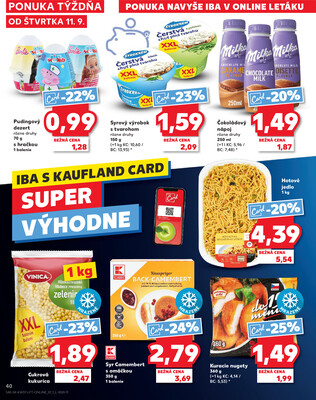 Kaufland 11.9. - 17.9. - Kaufland Košice - Popradská 