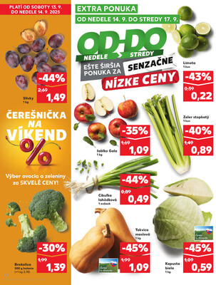 Kaufland 11.9. - 17.9. - Kaufland Bratislava - Nové Mesto