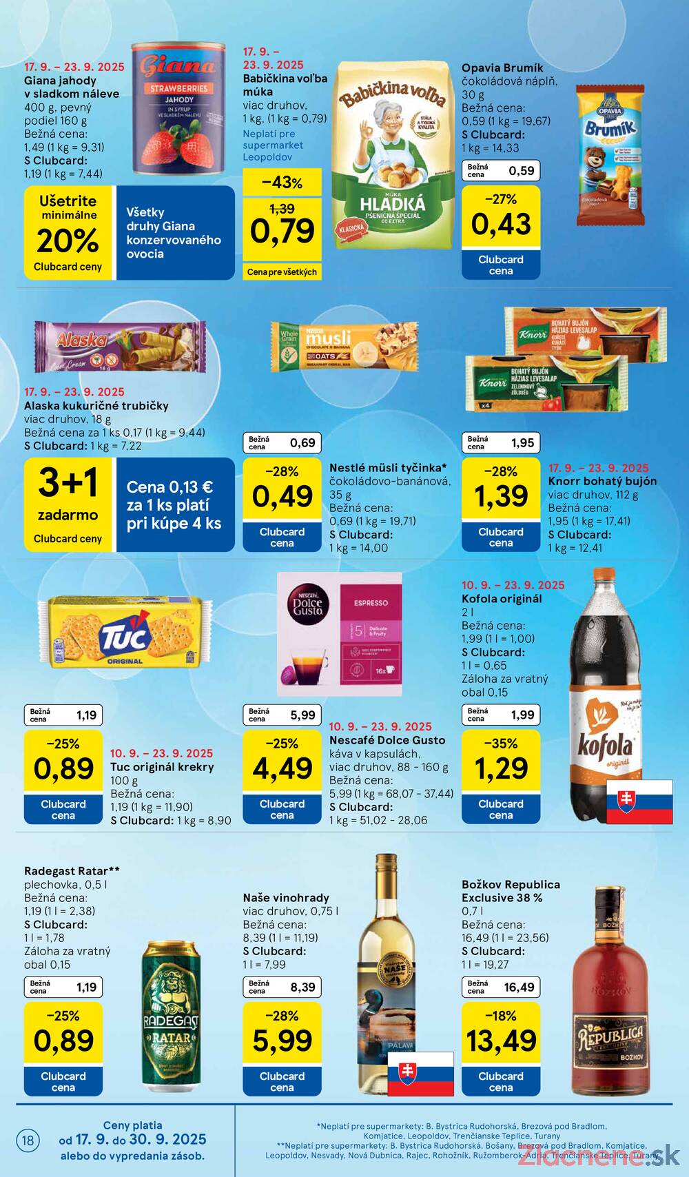 Leták Tesco - Tesco supermarkety od 17.9. do 23.9.2025 - strana 18