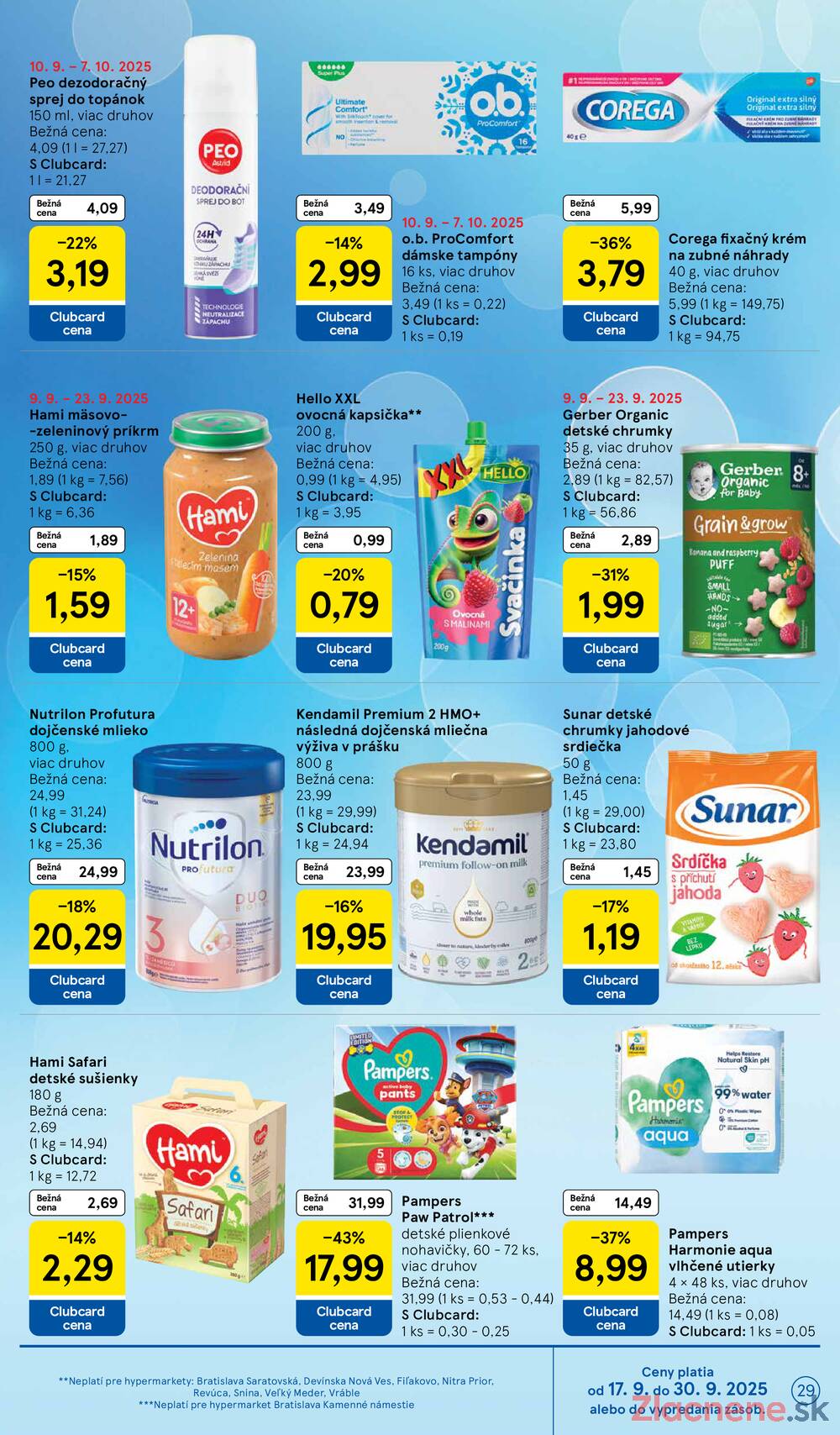 Leták Tesco - Tesco malé hypermarkety od 17.9. do 23.9.2025 - strana 29