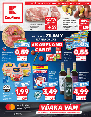 Leták Kaufland 18.9. - 24.9. - Kaufland Trebišov