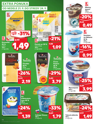 Kaufland 18.9. - 24.9. - Kaufland Trebišov