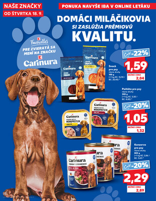 Kaufland 18.9. - 24.9. - Kaufland Komárno