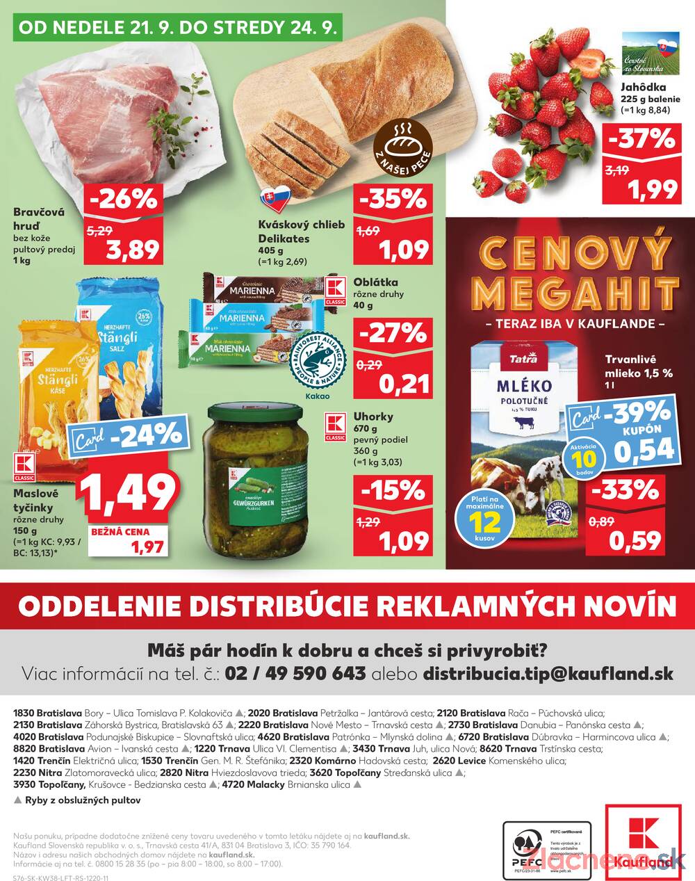 Leták Kaufland - Kaufland 18.9. - 24.9. - Kaufland Bratislava Danubia – Panónska cesta - strana 76 Leták Kaufland - Kaufland 18.9. - 24.9. - Kaufland Bratislava Danubia – Panónska cesta - strana 76